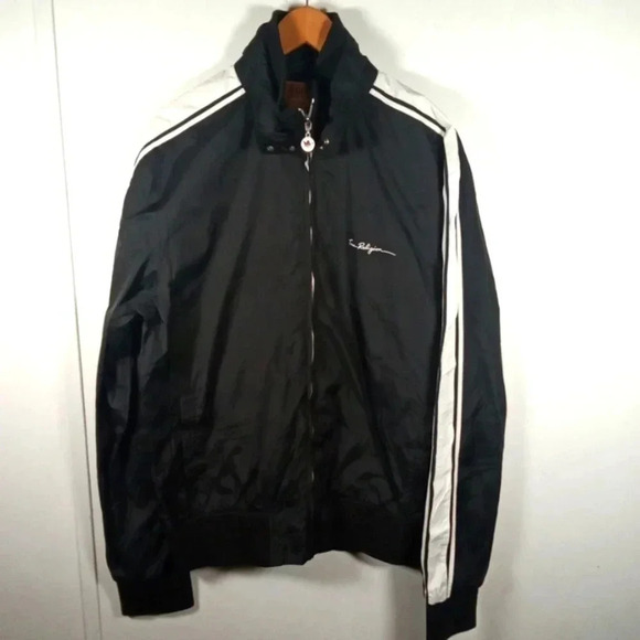 True Religion windbreaker men's Striped sleeve size extra large - Picture 1 of 8